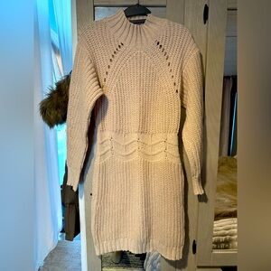 👢Lush Cream Sweater Dress